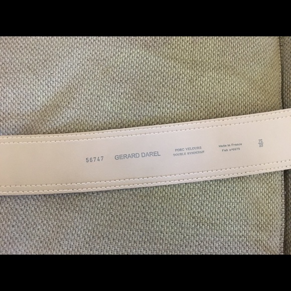 Real suede and leather lining wide brown belt - Picture 3 of 3